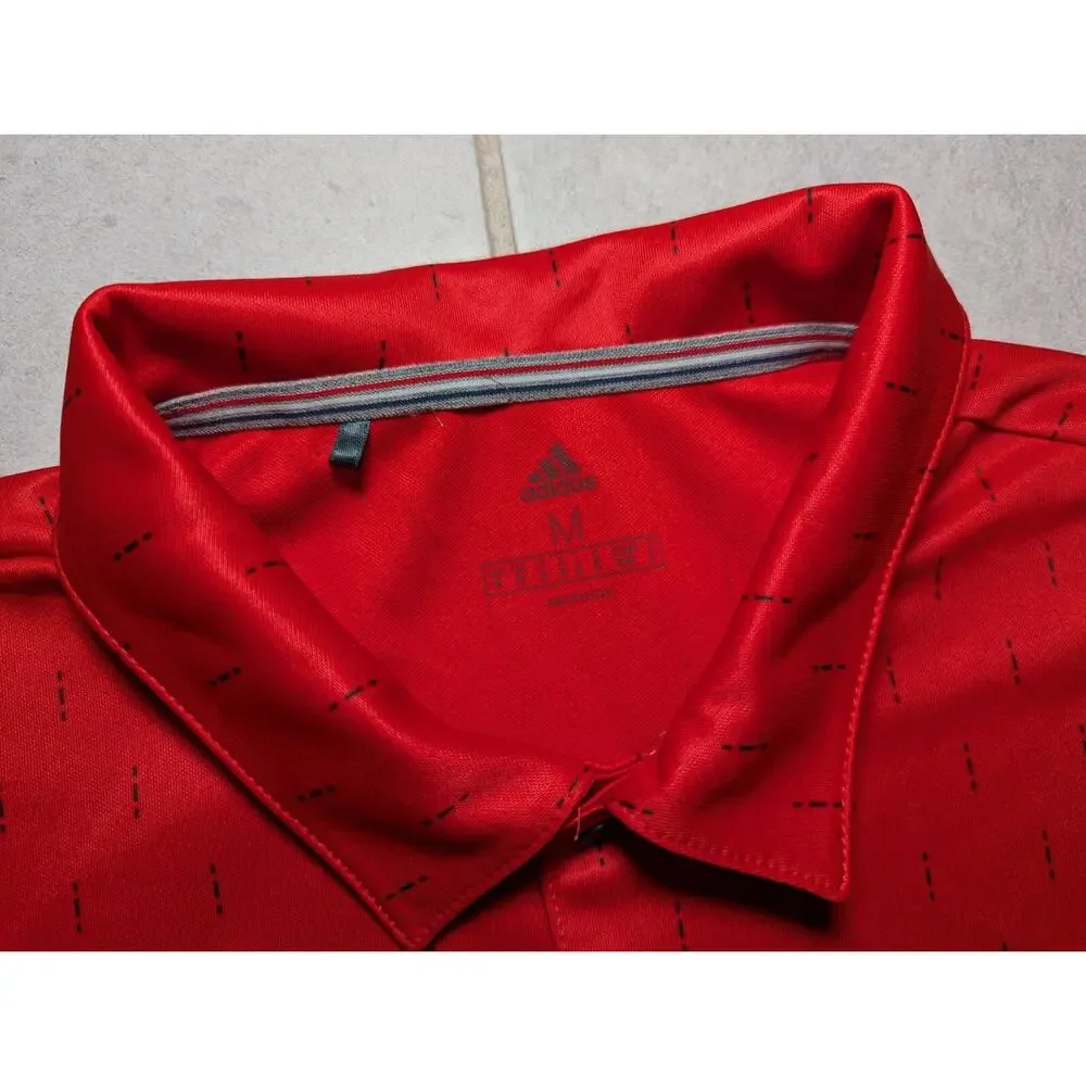 Adidas Men's Medium USA Olympic Golf UPF 50 Ultimate 365 Polo Shirt Red